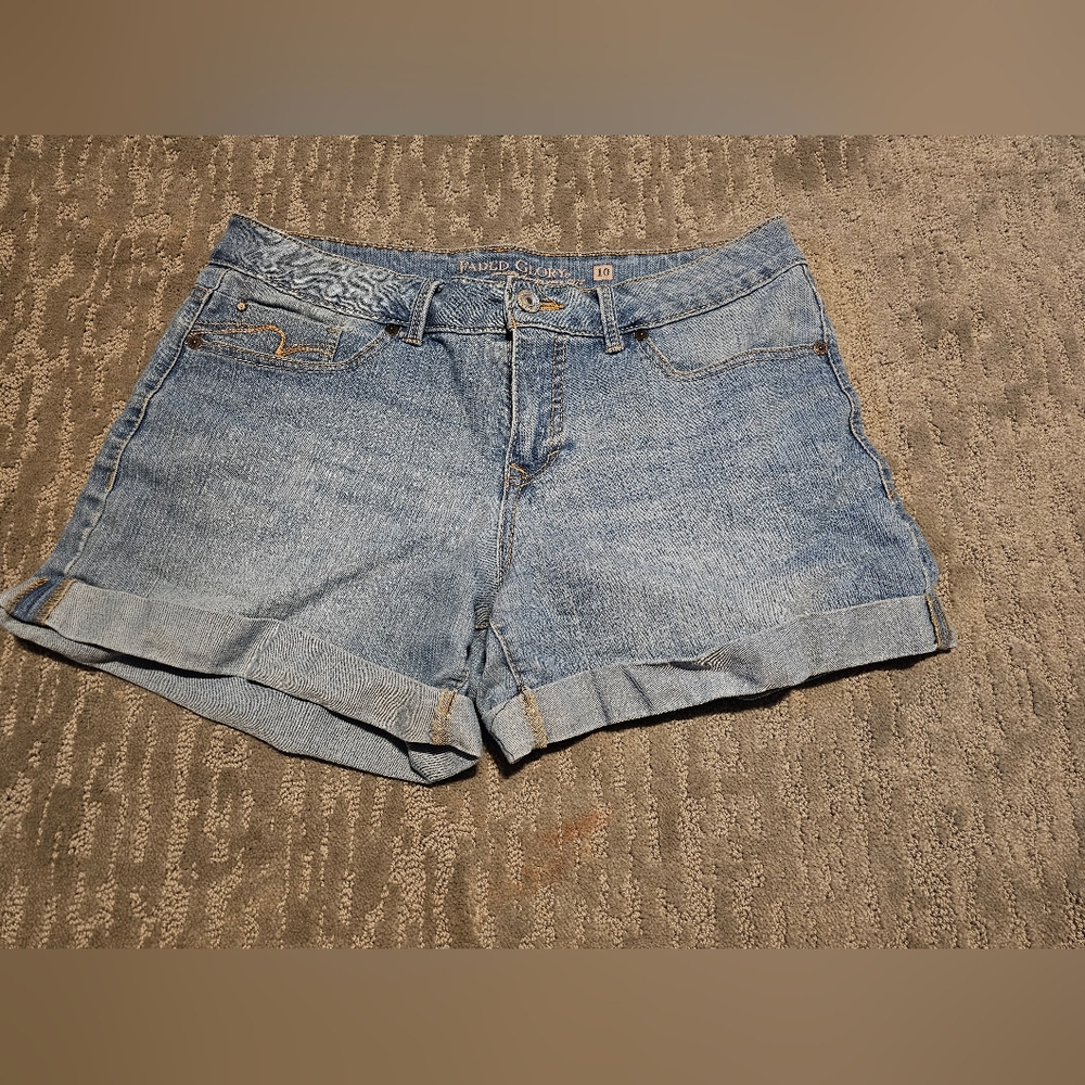 Faded Glory Denim Blue Jean Shorts